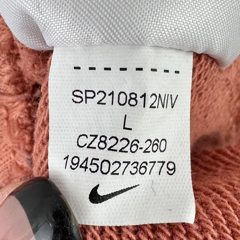 Nike‎ Athletic Shorts Women L Terracotta Orange Gym Baggy Loose High Rise